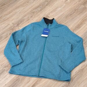 🩵❤️ NWT Women's Polaris Teal Full-Zip Fleece Sweater Jacket size 2XL ❤️🩵